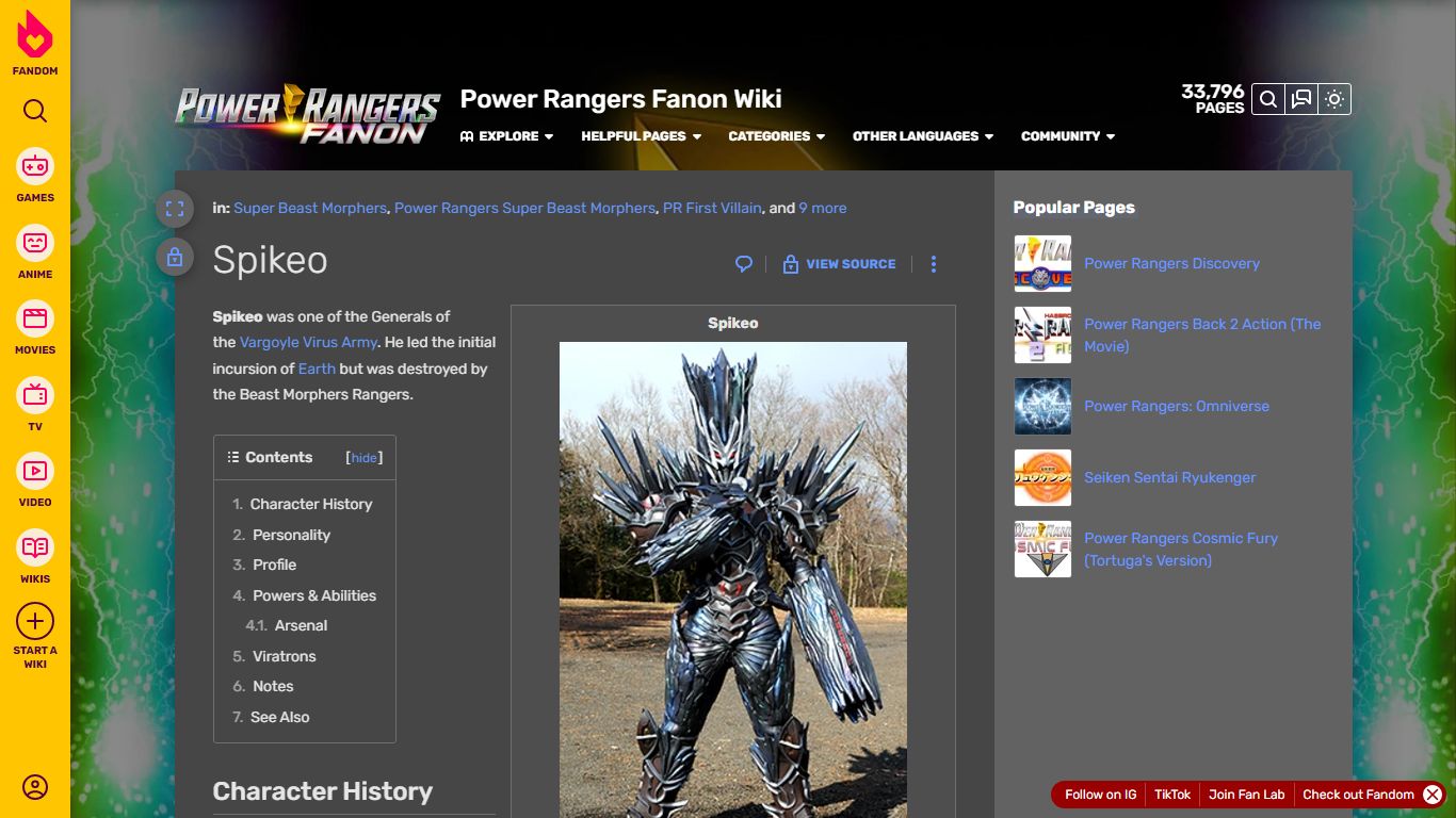 Spikeo | Power Rangers Fanon Wiki | Fandom